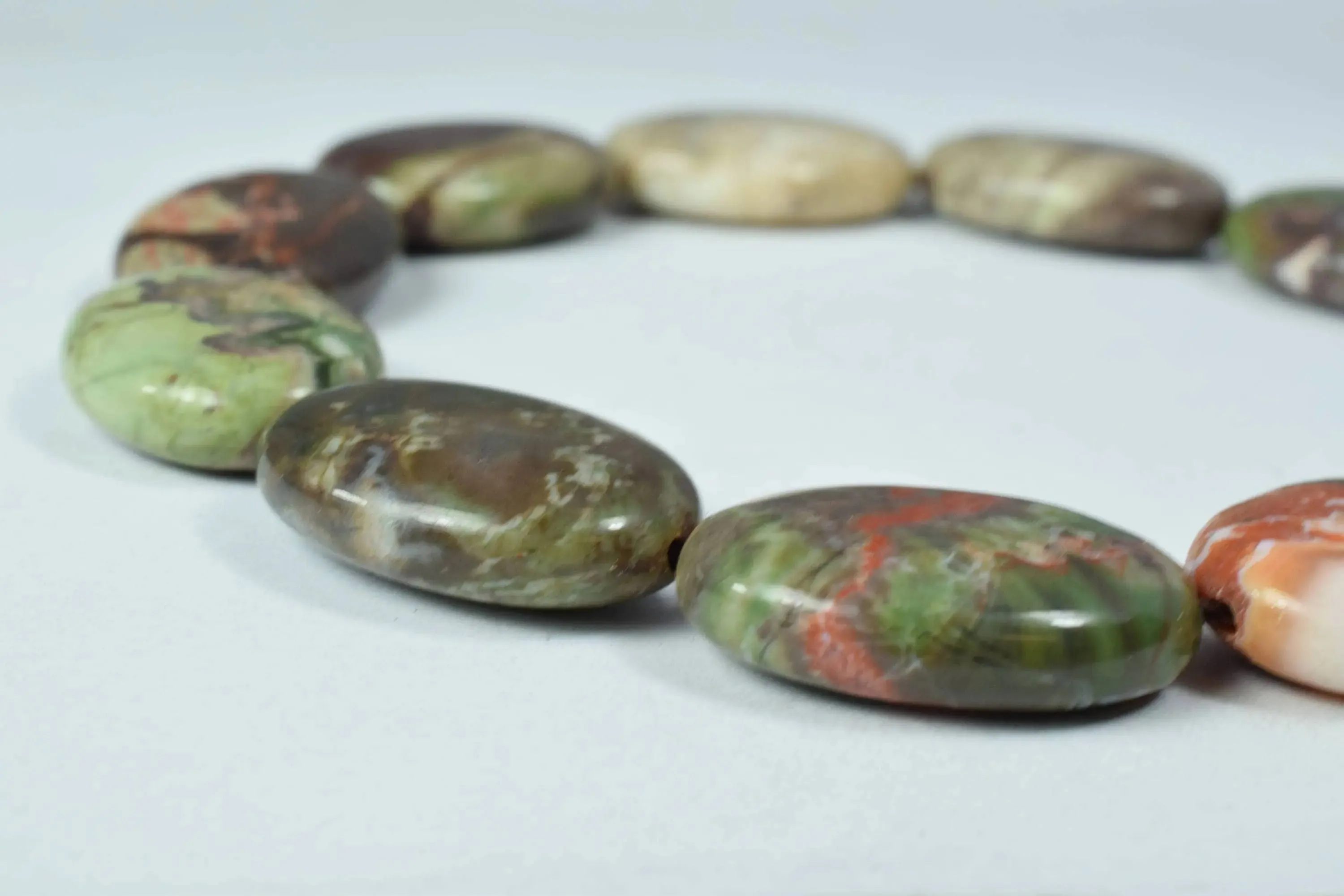 16x23mm Oval Rainbow Jasper Gemstone Beads, Jewelry Beading,Jewelry Design,rainbow jasper,Jasper,beads,raw stone,stone beads,loose gemstone