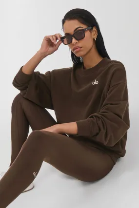 Accolade Crew Neck Pullover - Espresso