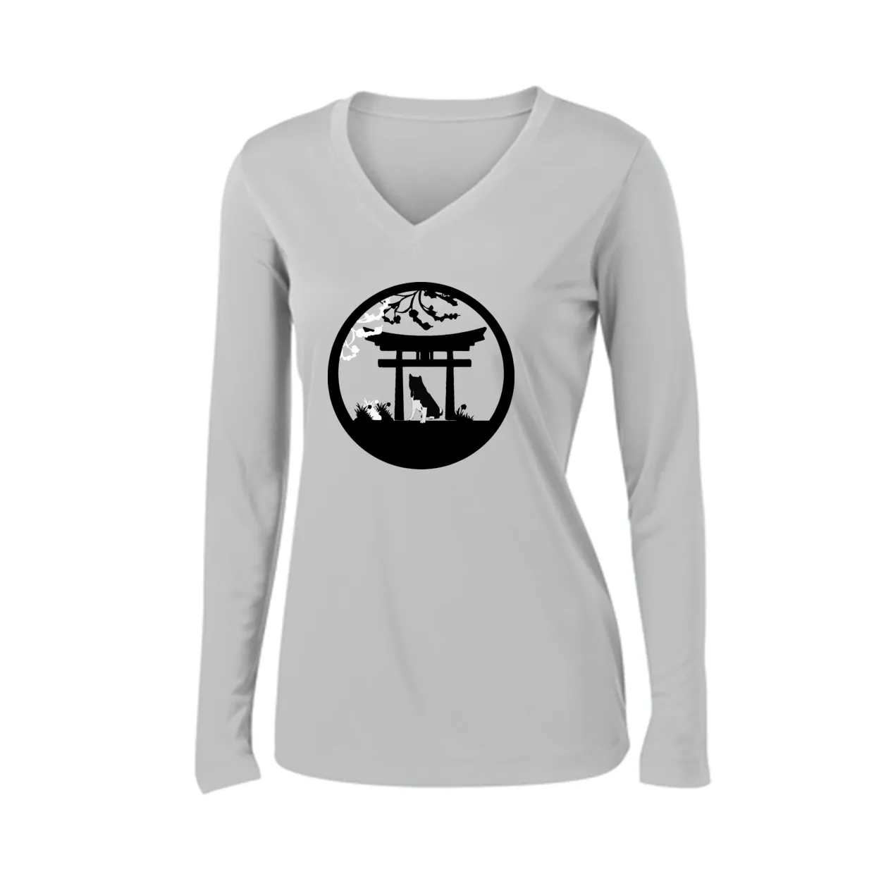 Akita Gate Ladies V-Neck LS Tee