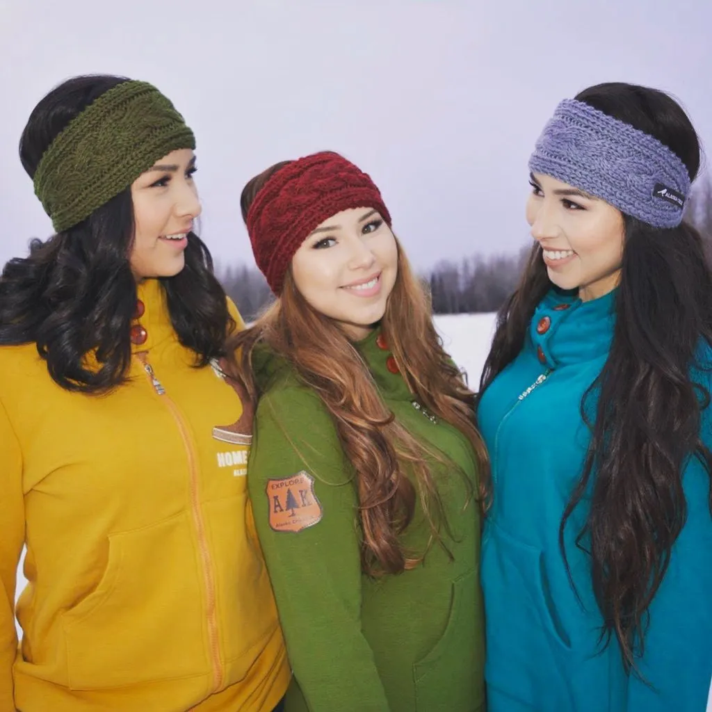 Alaska Chicks Knit Headwrap - fleece lined