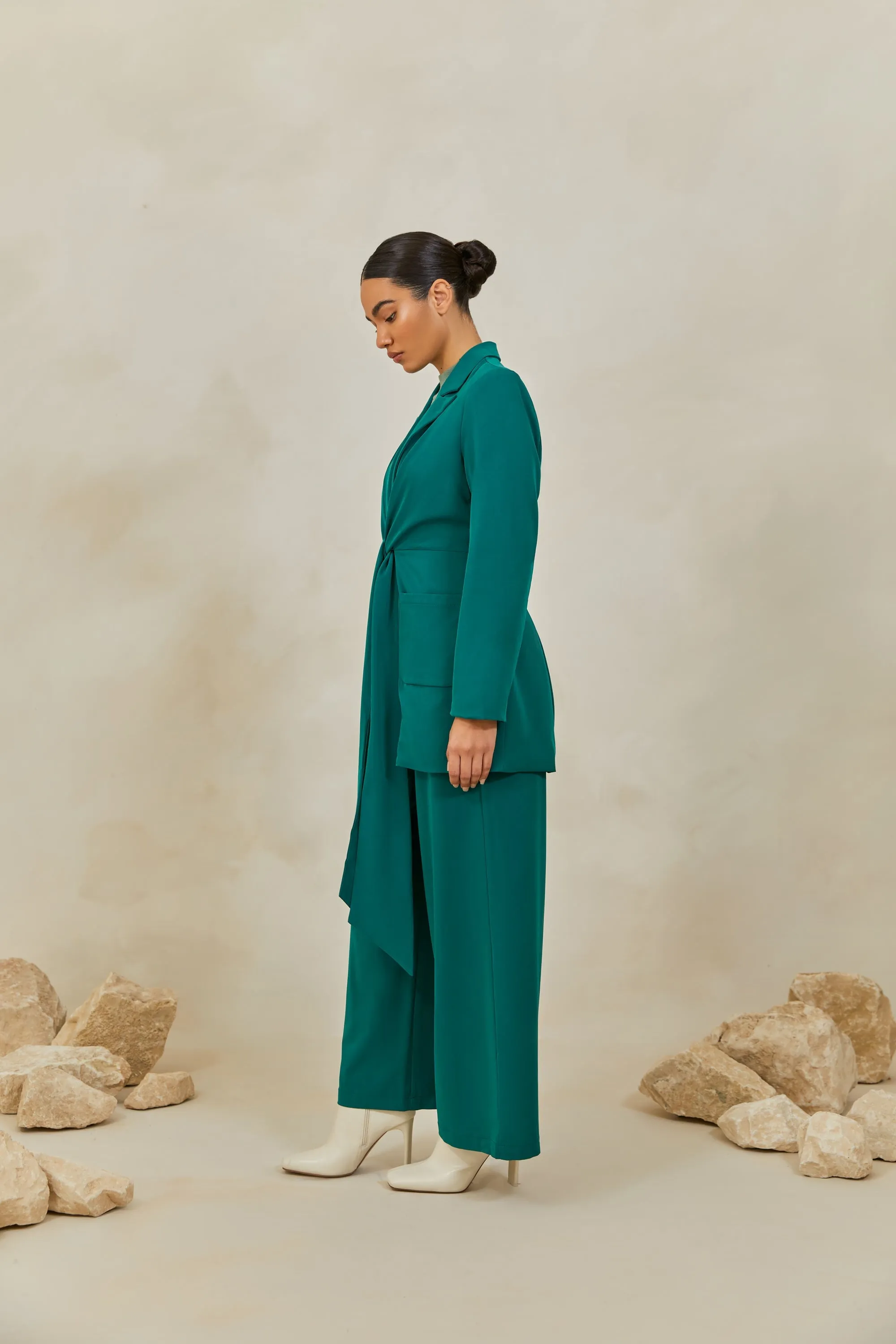 Alexia High Rise Trousers - Jade