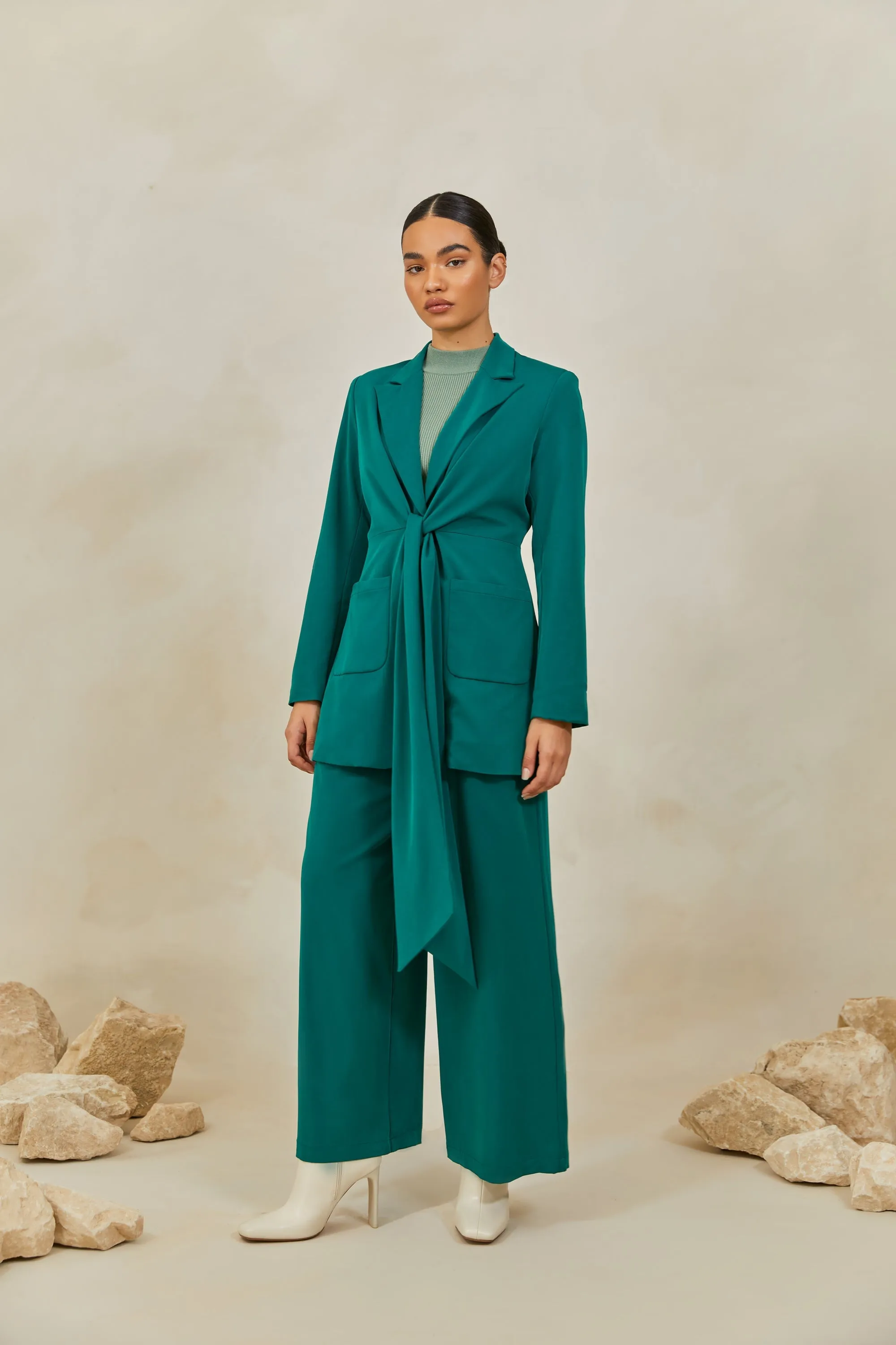 Alexia High Rise Trousers - Jade