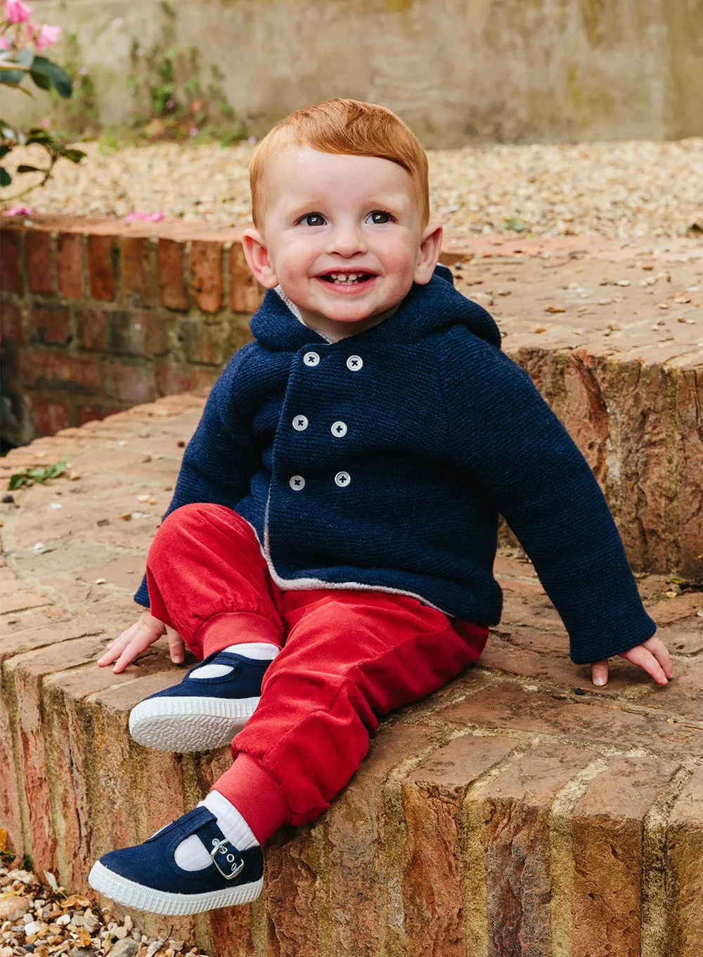 Baby Orly Trousers in Deep Red Cord