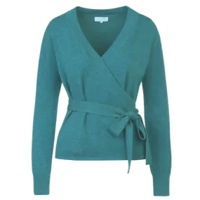 Ballet Wrap Cardigan in Vert