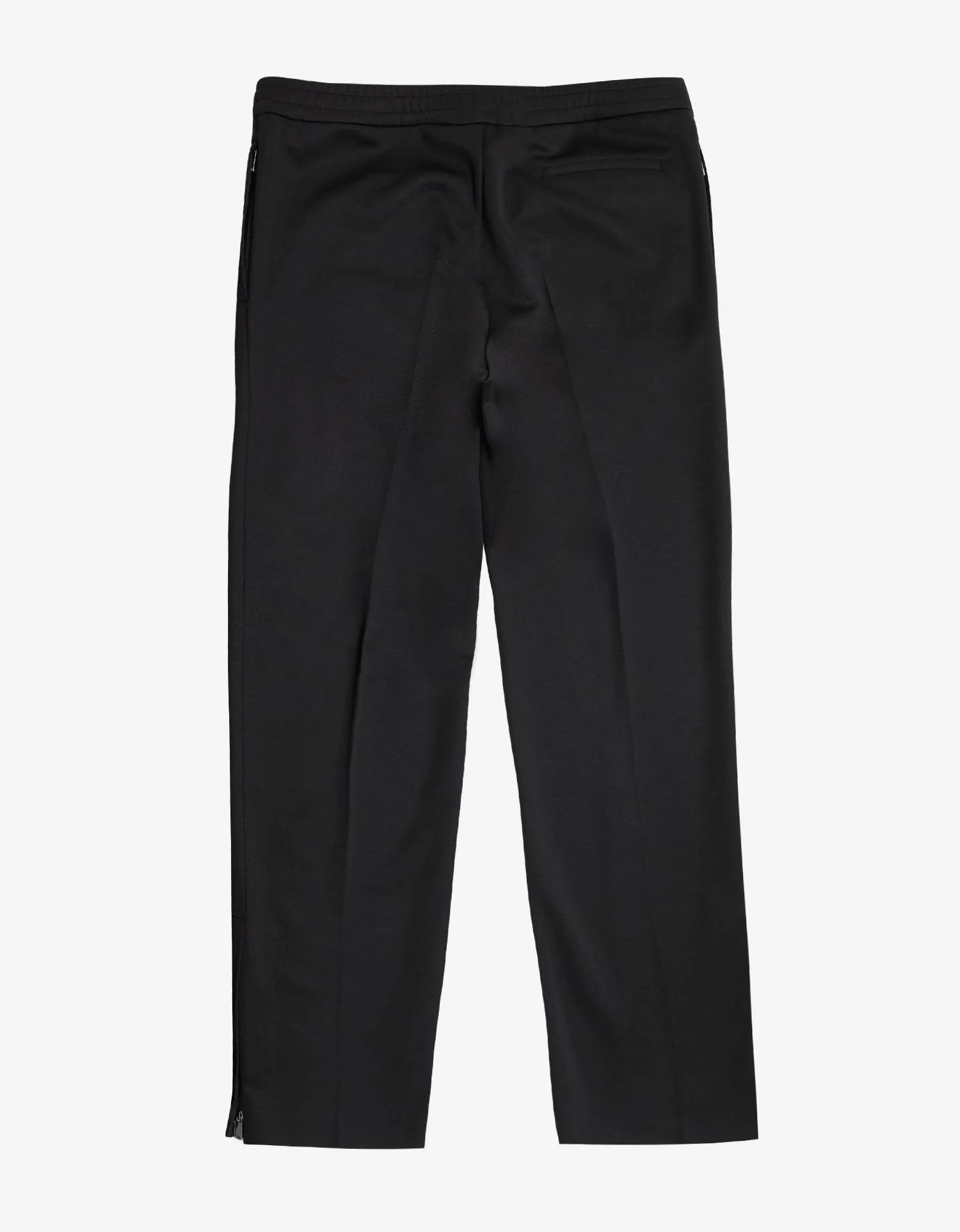 Black Trousers with Tonal Stripes