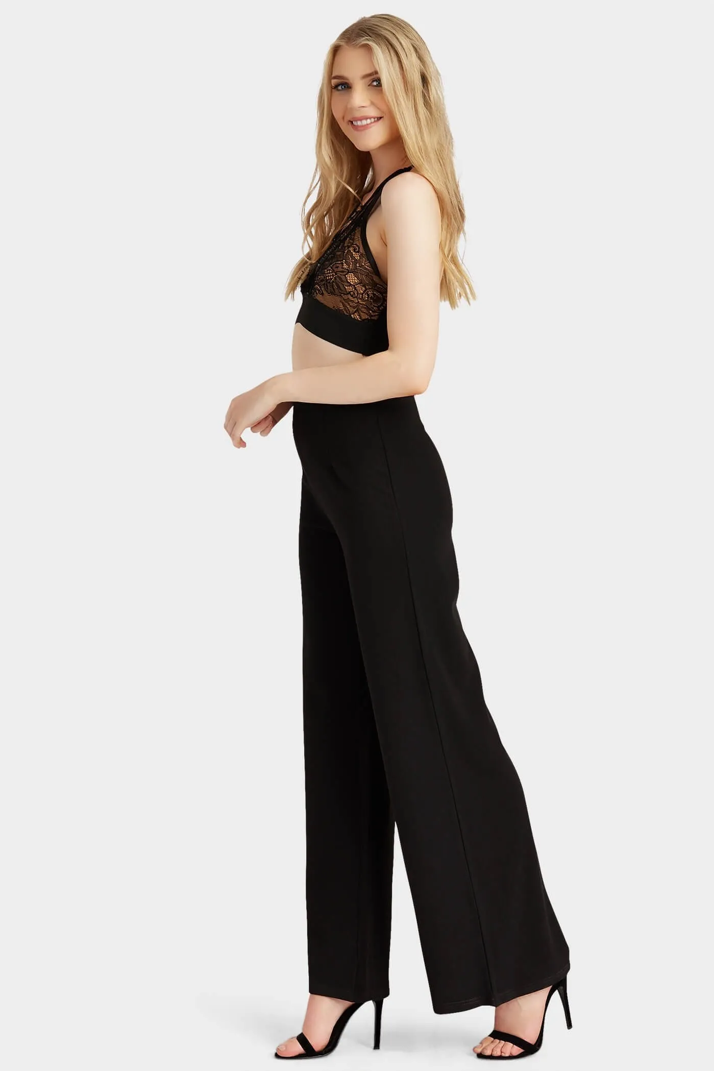 Black Wide Leg Trousers