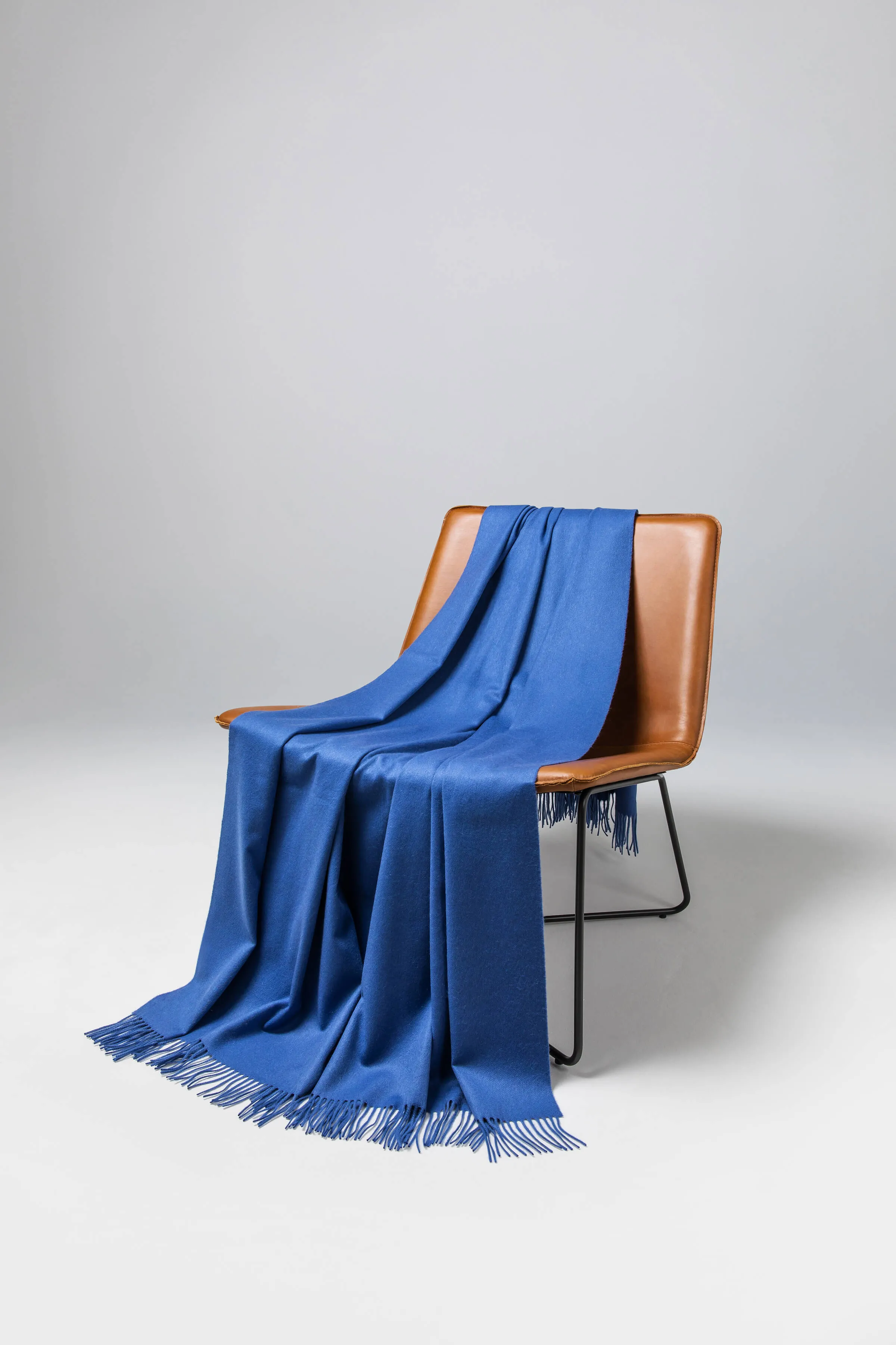 Blue Cashmere Throw