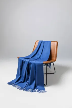 Blue Cashmere Throw