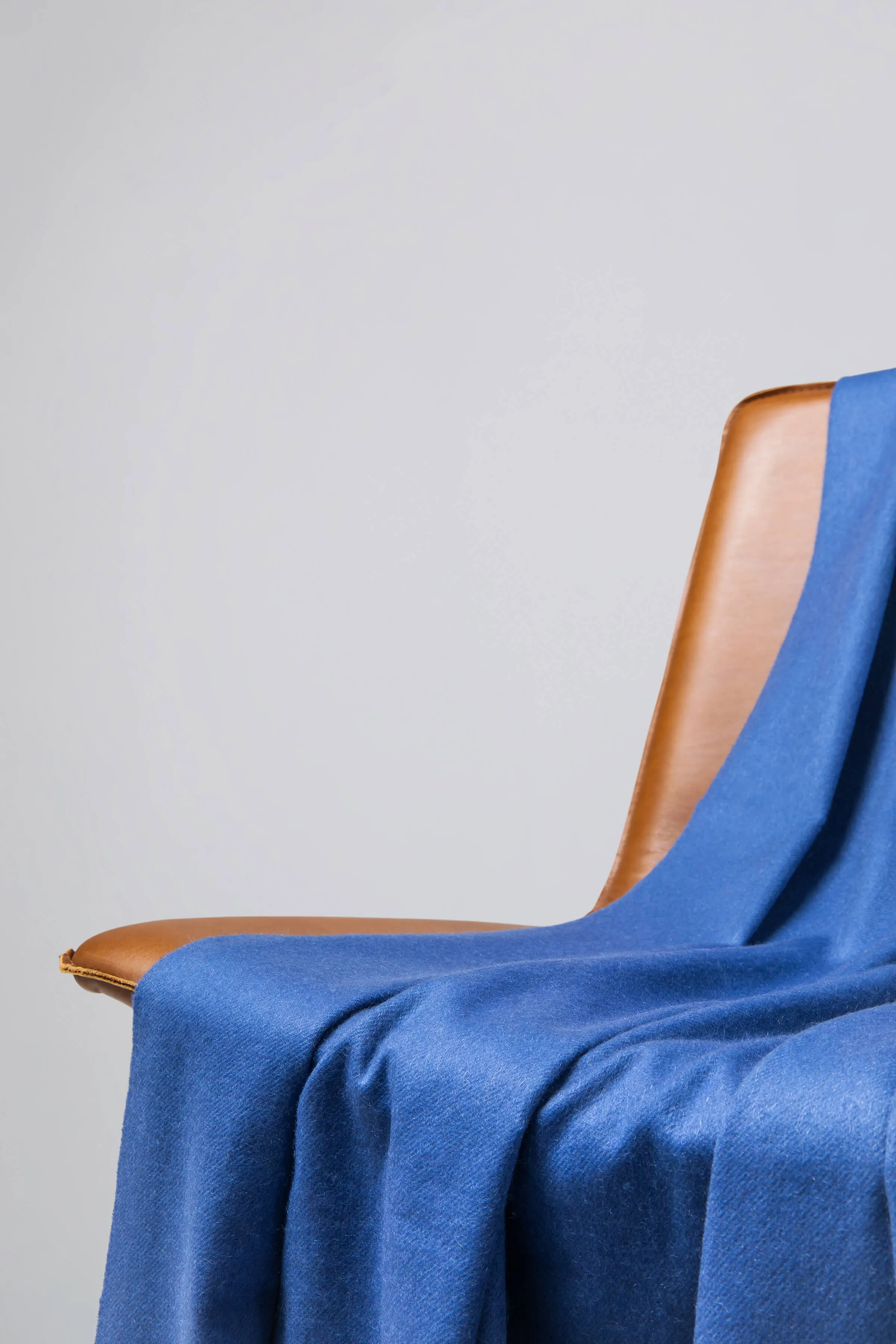 Blue Cashmere Throw