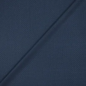 Blue Tallia Di Delfino Noir Wool and Silk Suiting Fabric