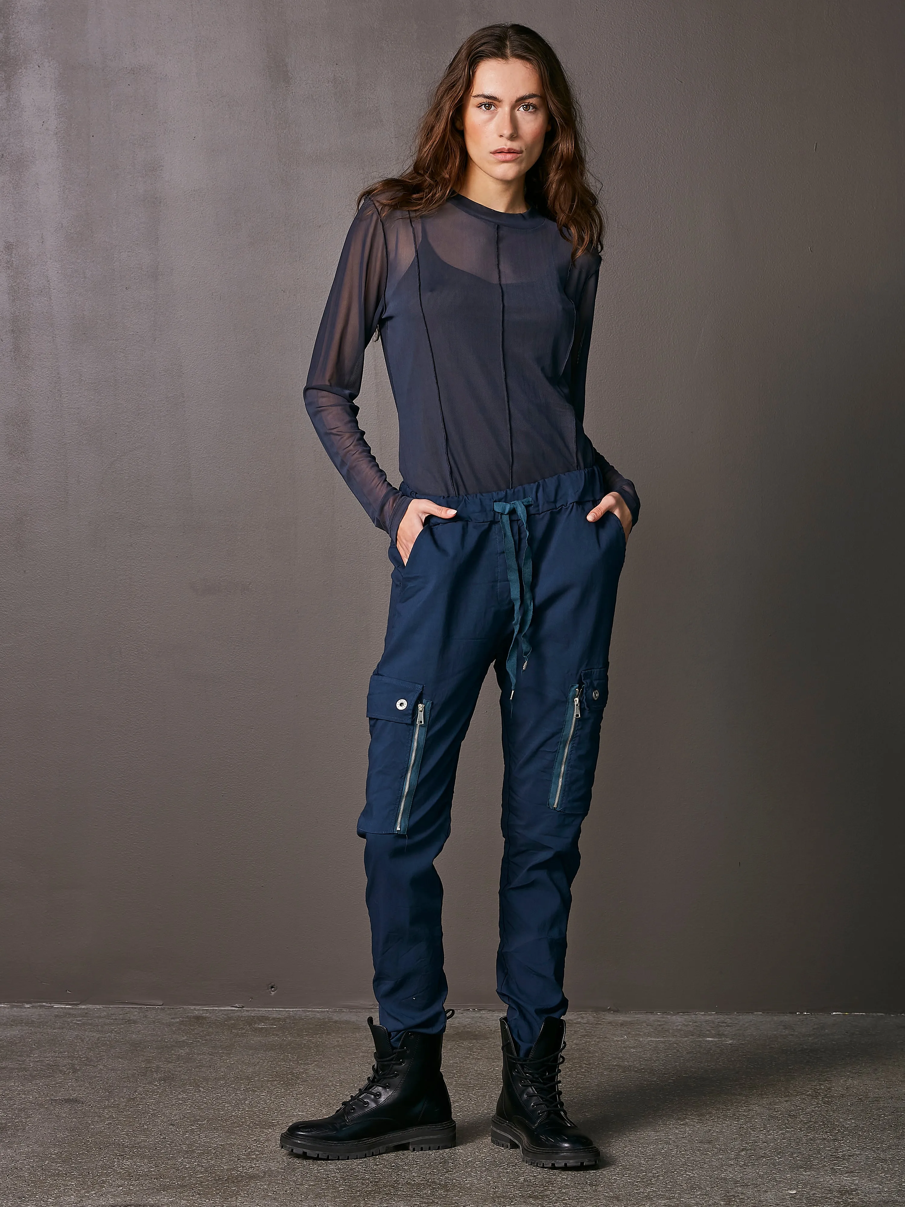 CARMEN cargo trousers - Classic Navy