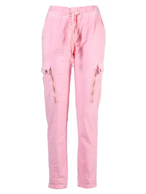 CARMEN cargo trousers - Pink Mist