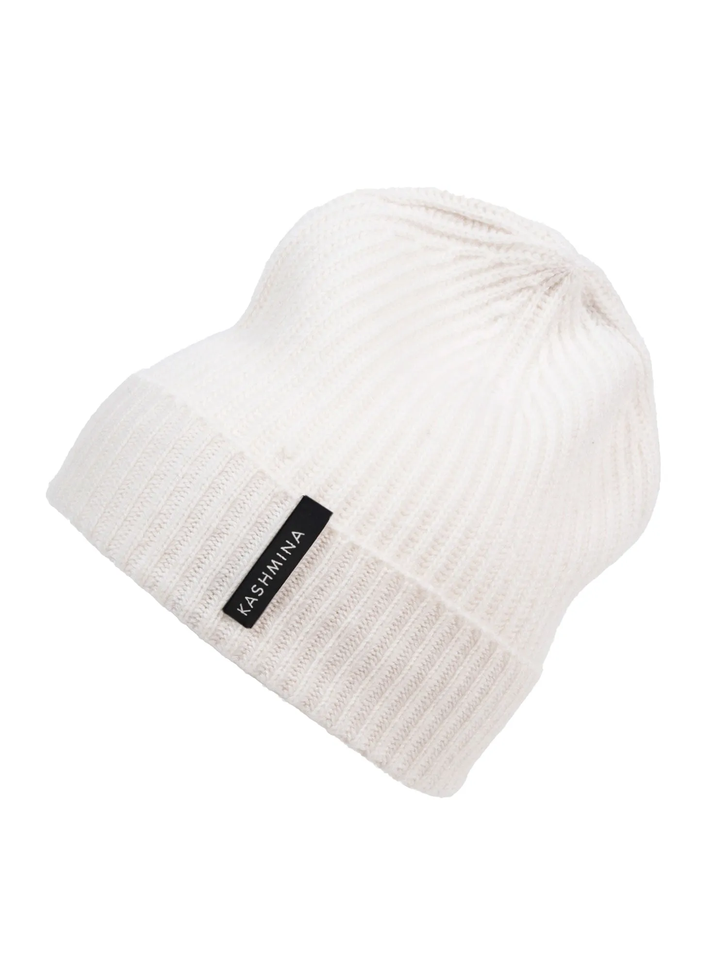 Cashmere beanie "Elli" - white