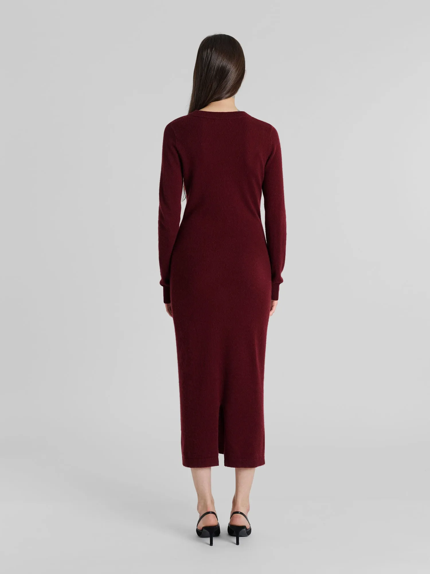 Cashmere dress "Hedvig" - Bordeaux