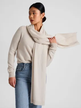 Cashmere scarf "Urban" - cream