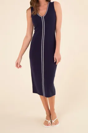 CASHMERE SLEEVELESS LONG DRESS