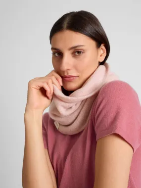 Cashmere snood "Eida" - rose glow