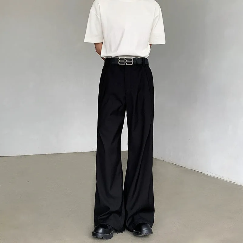 Casual Wide-leg Floor-length Trousers