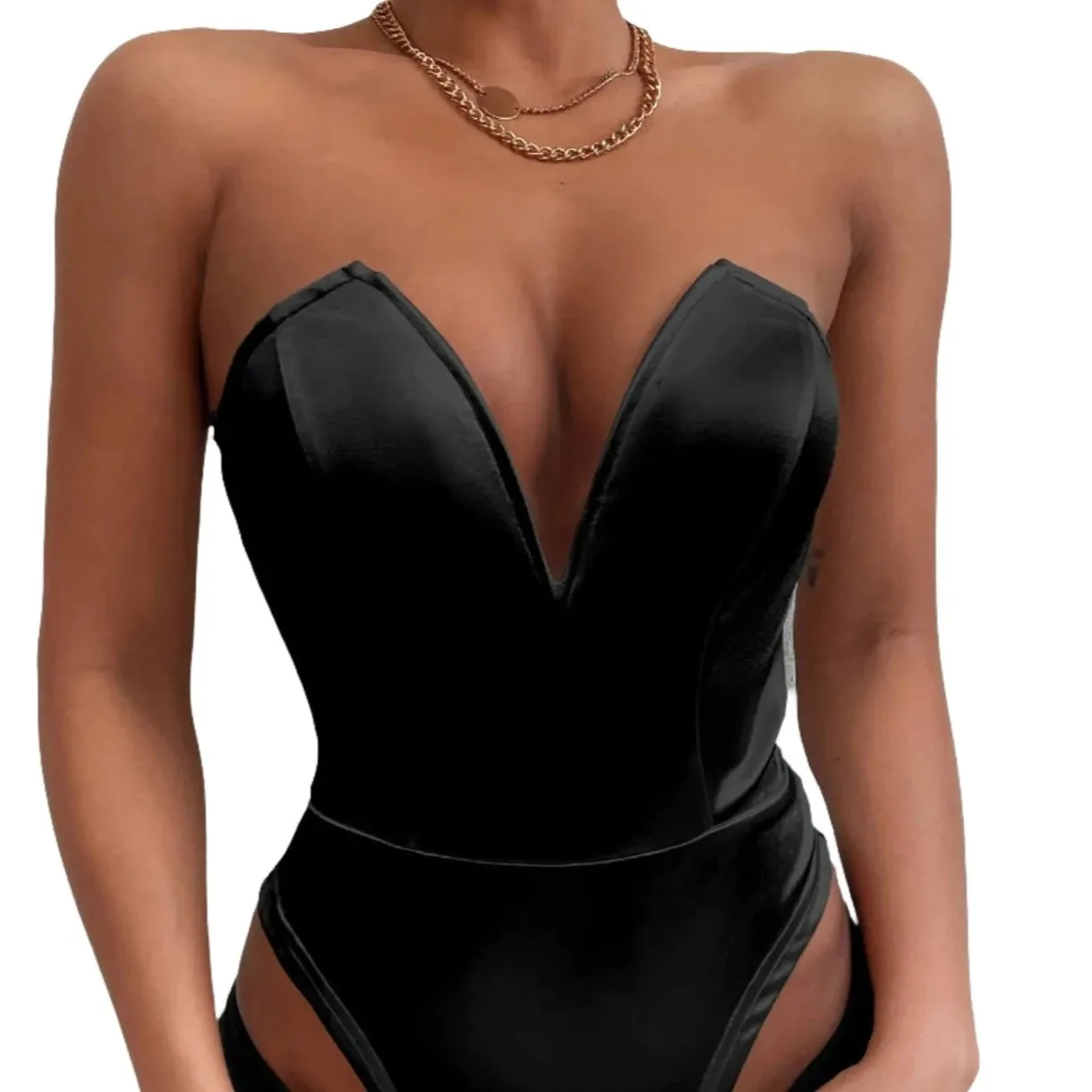 Deep V-Neck Corset