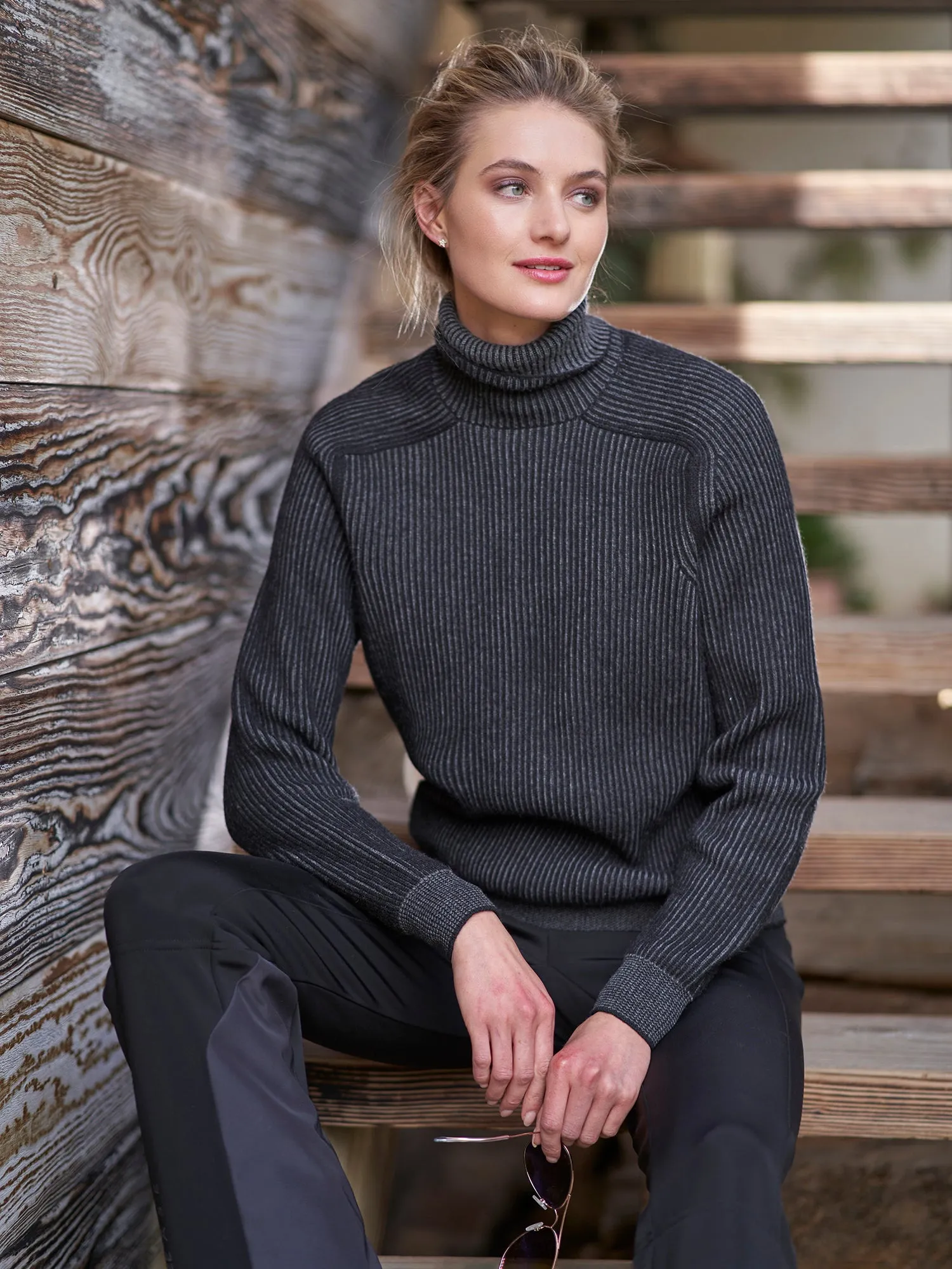 Dinghy Cashmere Turtleneck Ski Sweater