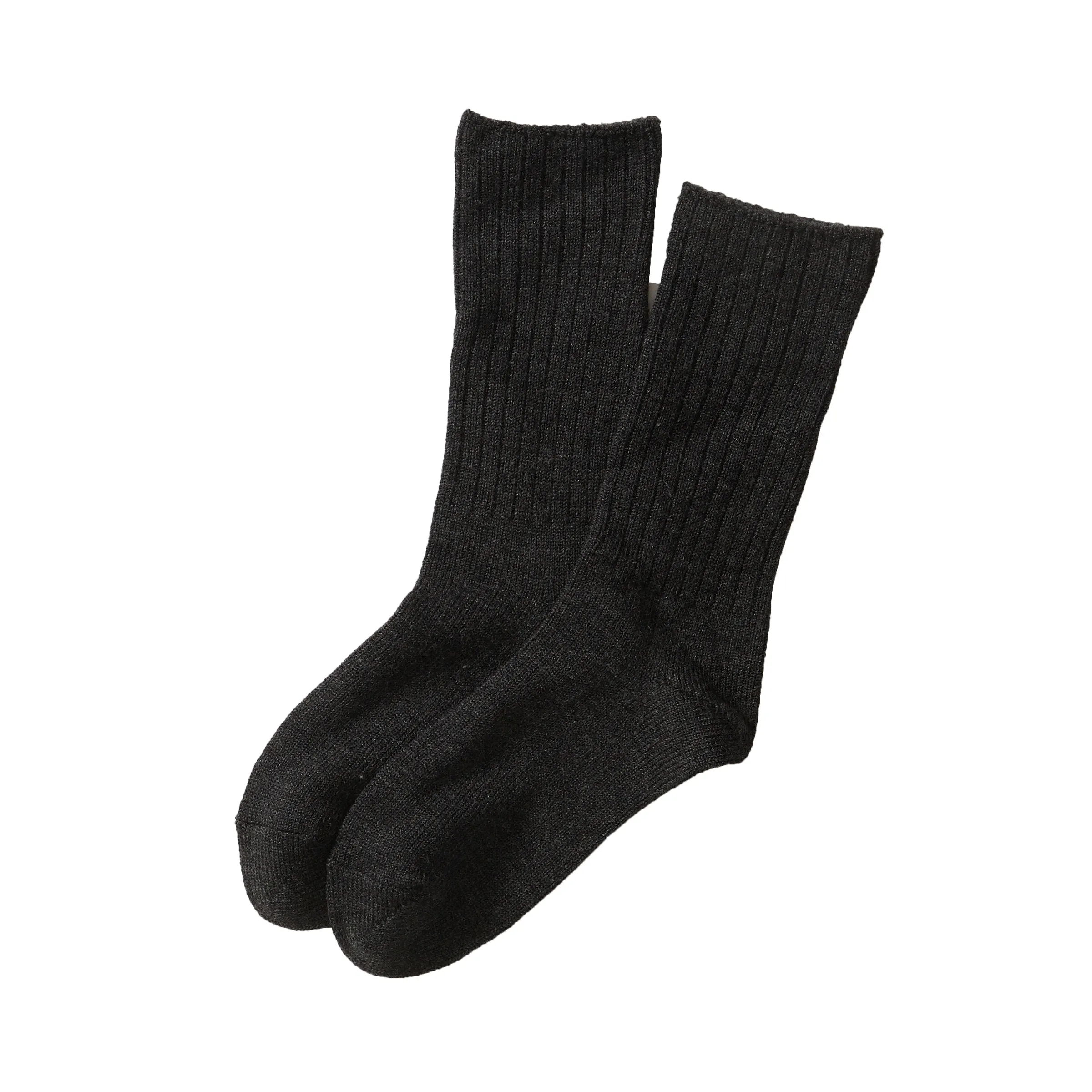 Dress Casual Wool Socks - Charcoal