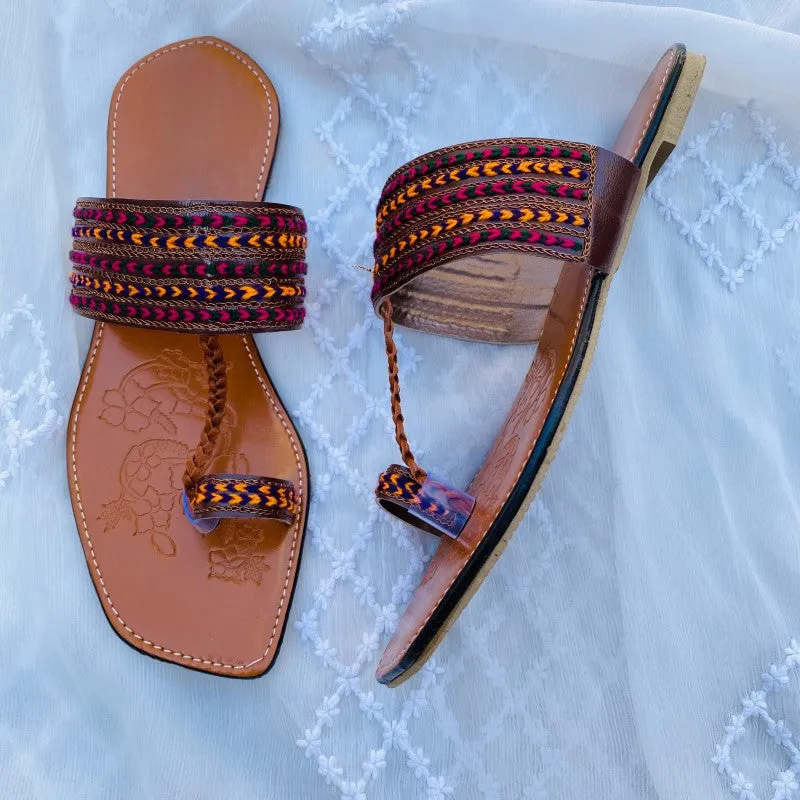 Fancy Stylish Kolhapuri Chappal for Girls