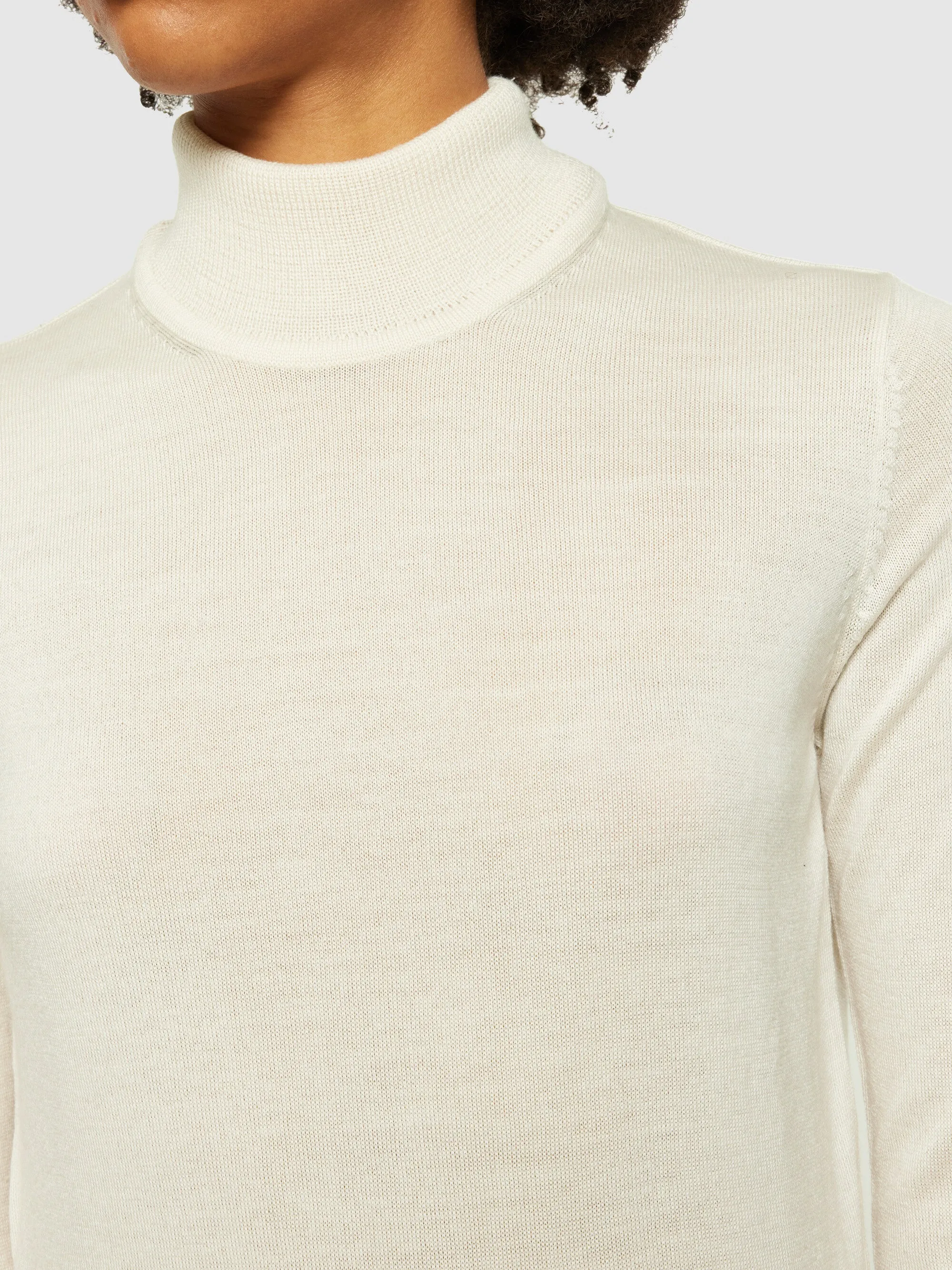 Fine merino roll neck - RWS - Kelp