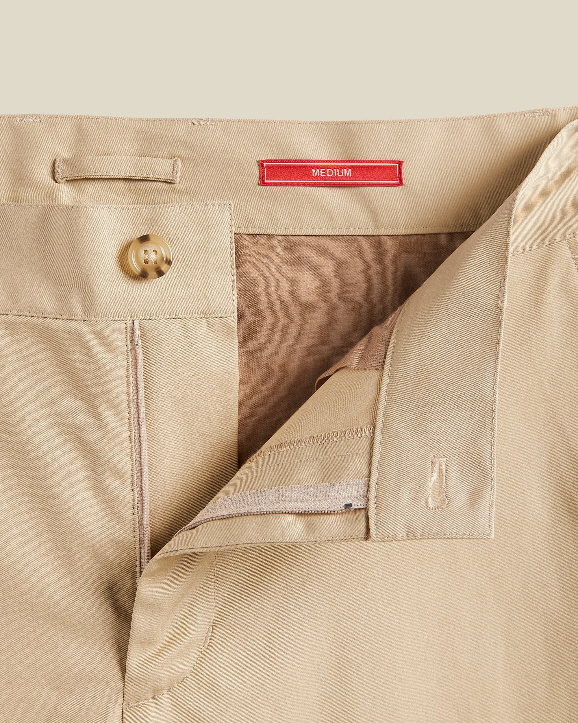 Gabardine Trousers - Beige