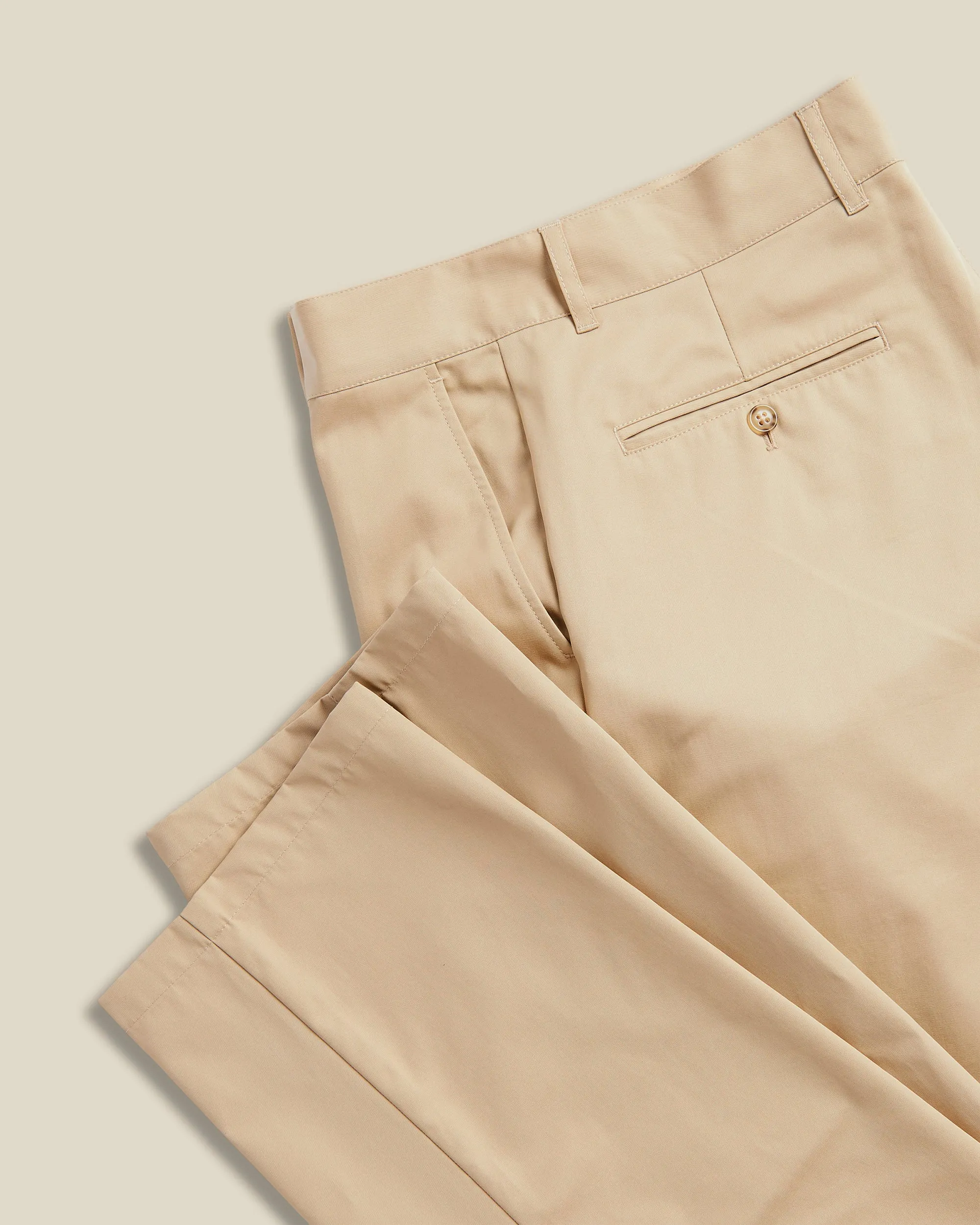 Gabardine Trousers - Beige