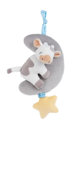 Ganz Baby Cow/Moon Musical Pulldown