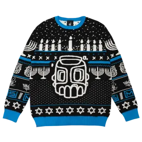 Line Sketch Hanukkah Knit Sweater