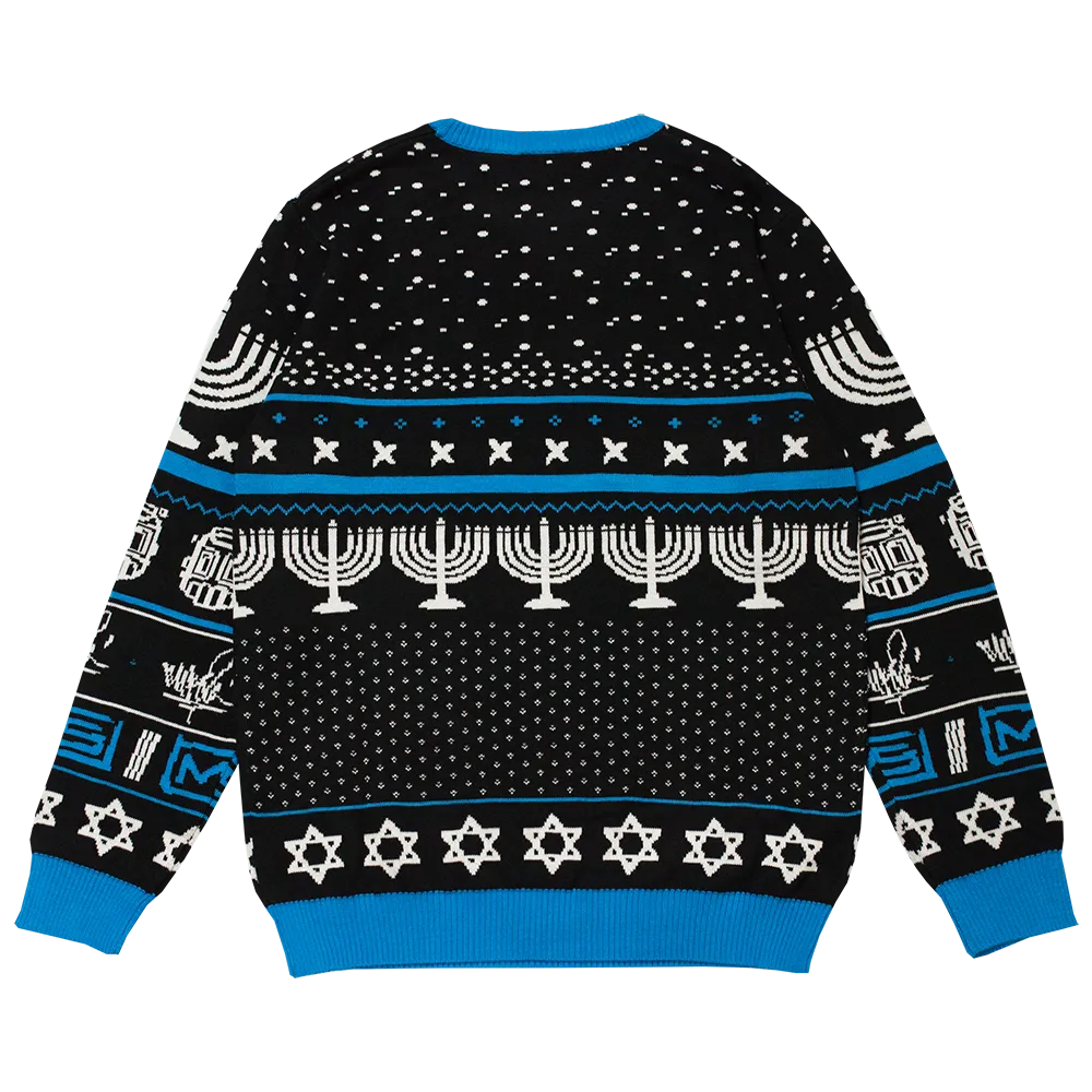 Line Sketch Hanukkah Knit Sweater