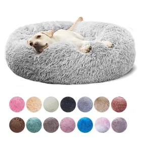 Long Plush Dog Bed