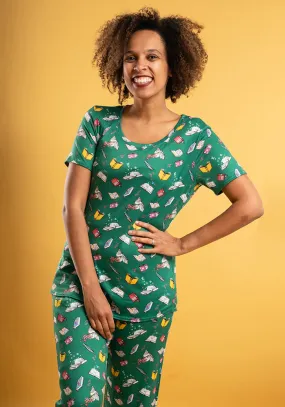 Madelyn Notebook Print Pyjama Set