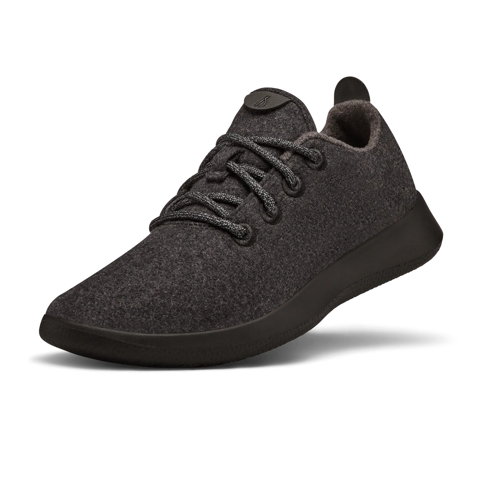 Men's Wool Runners - Natural Black (Black Sole)