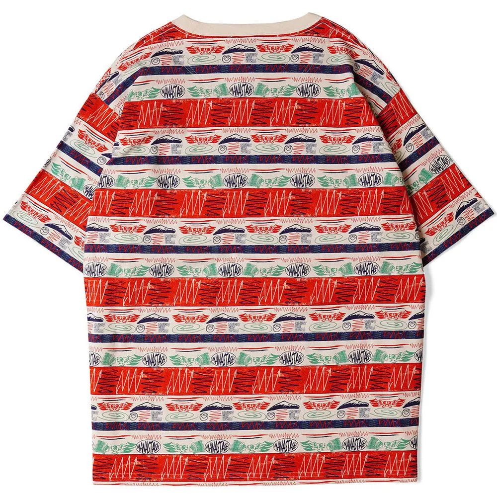 MTN Stripe T-Shirt 'Red'