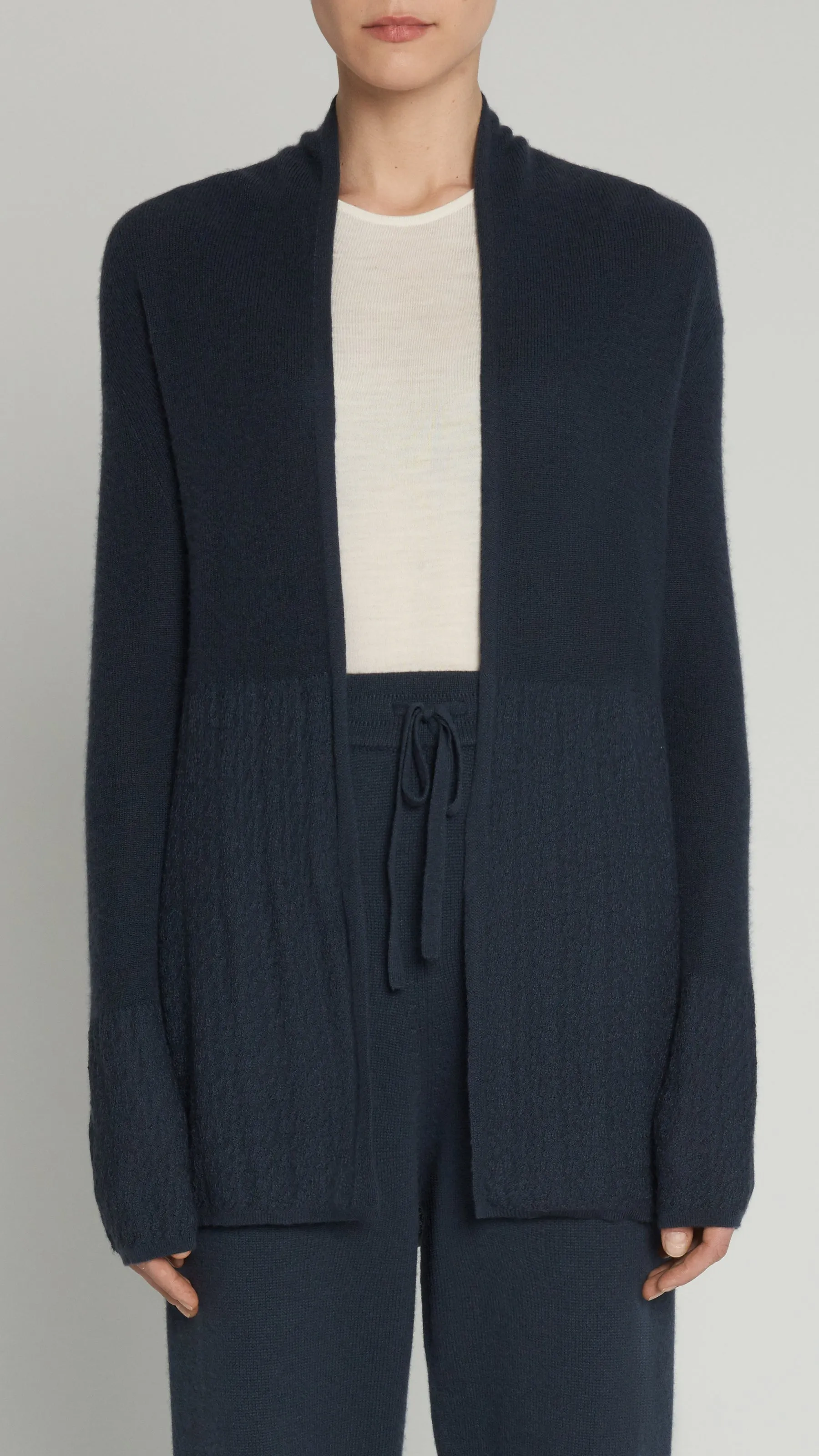 OPEN FRONT CARDIGAN