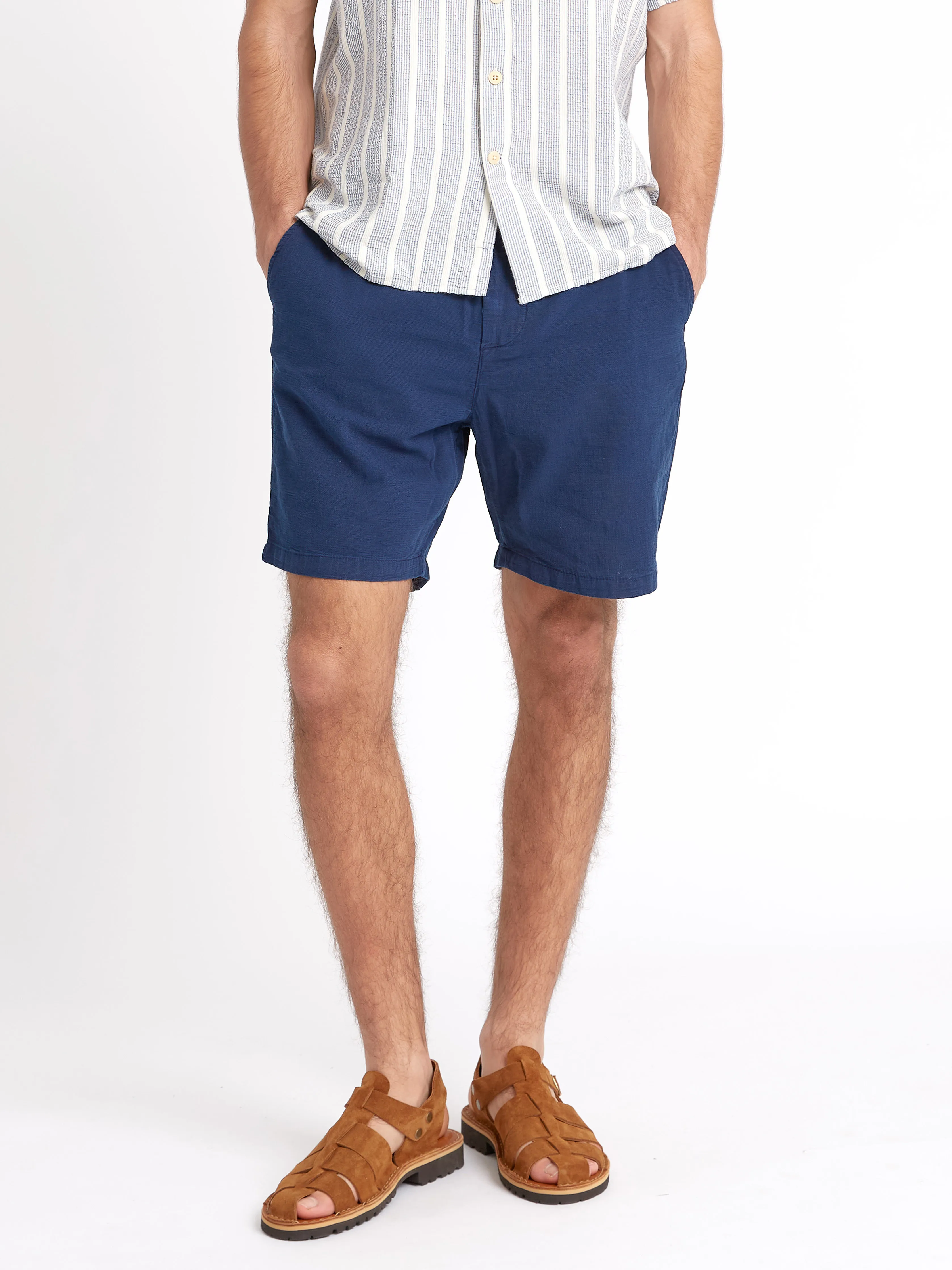 Osborne Drawstring Shorts Kildale Indigo Rinse