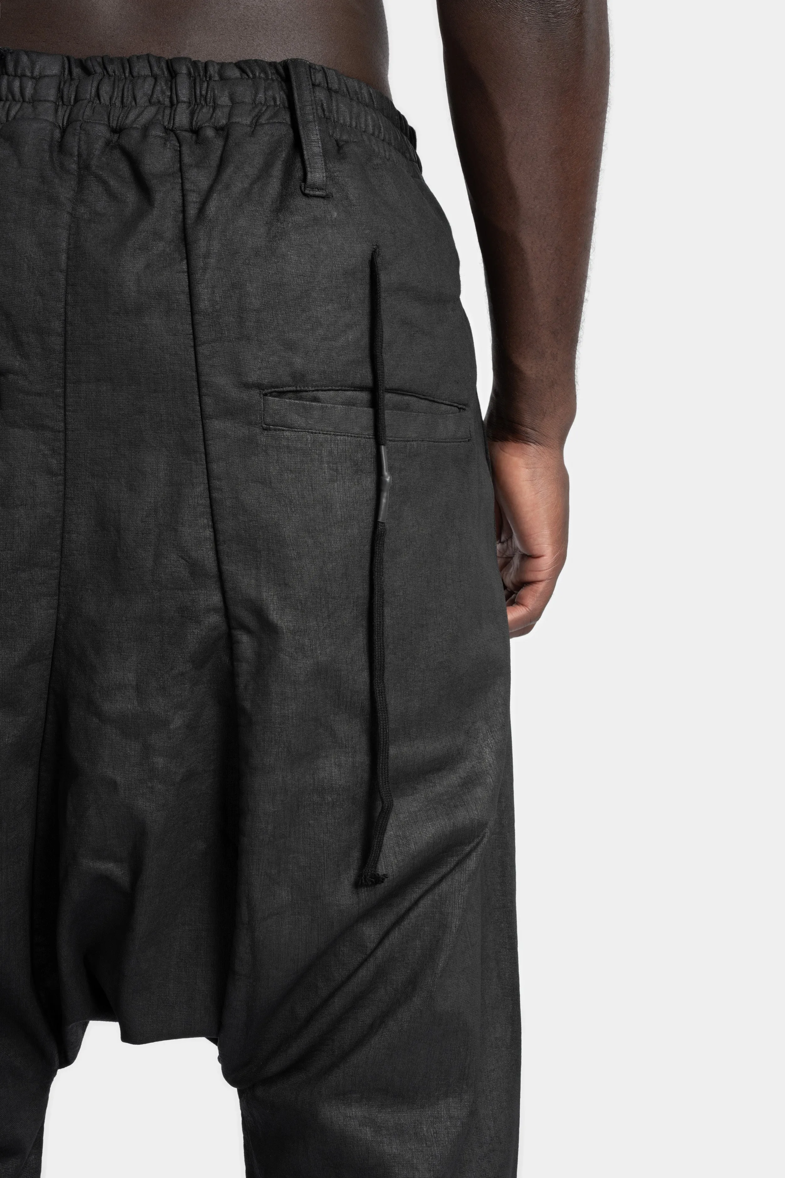 P33 - Drop crotch coated sweatpants