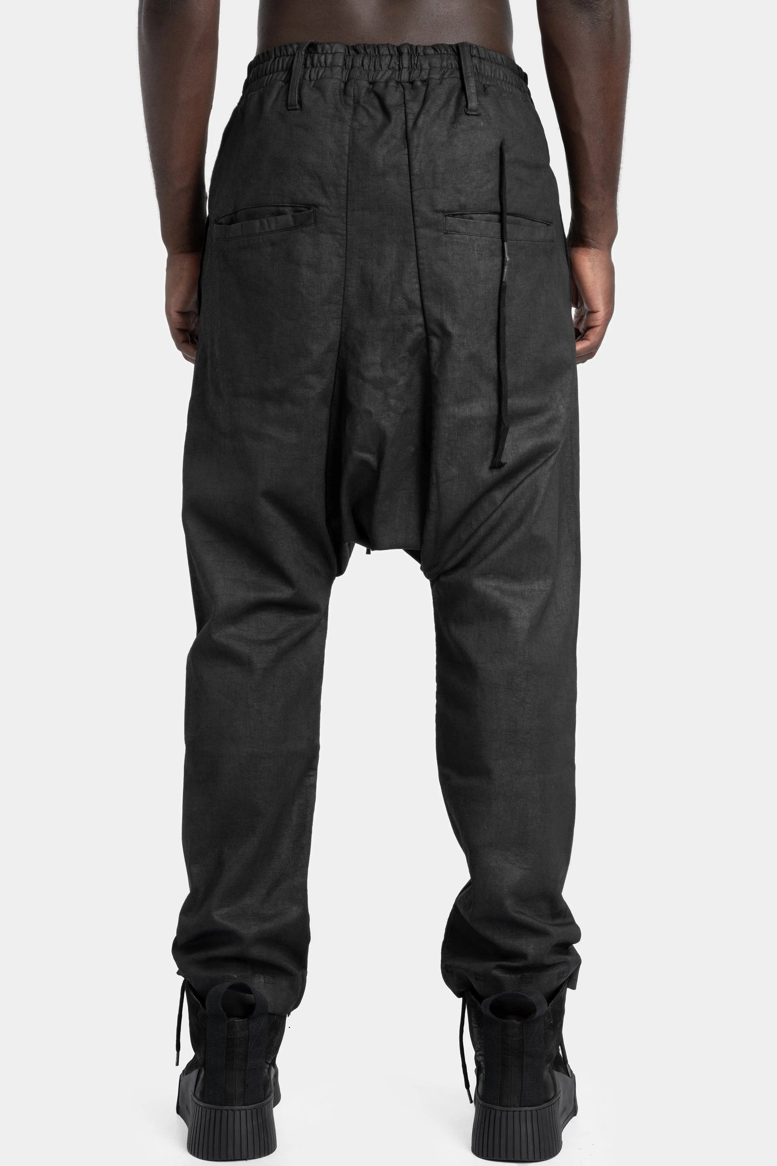 P33 - Drop crotch coated sweatpants