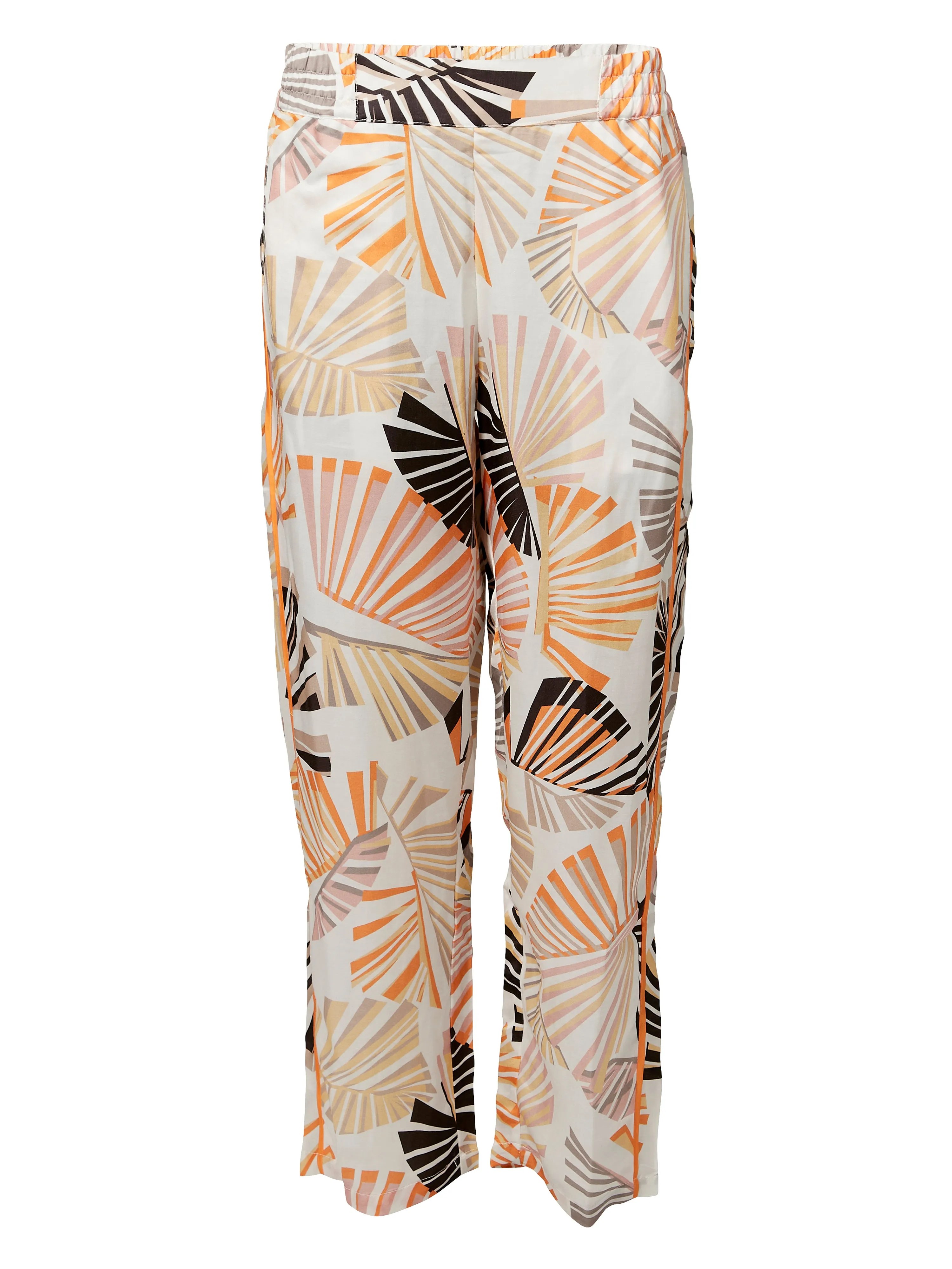 PENNY patterned trousers 7/8 - Hot Orange mix