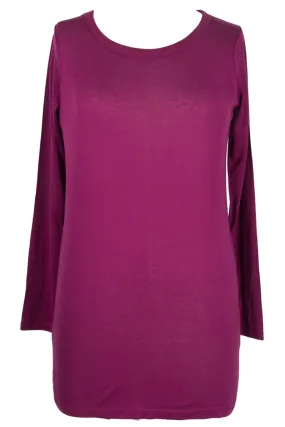 Plum Cashmere Silk Sweater