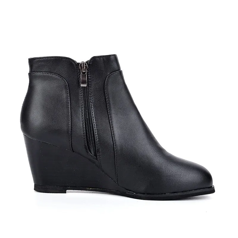 Pointed Toe Booties Winter Women Ankle Boots