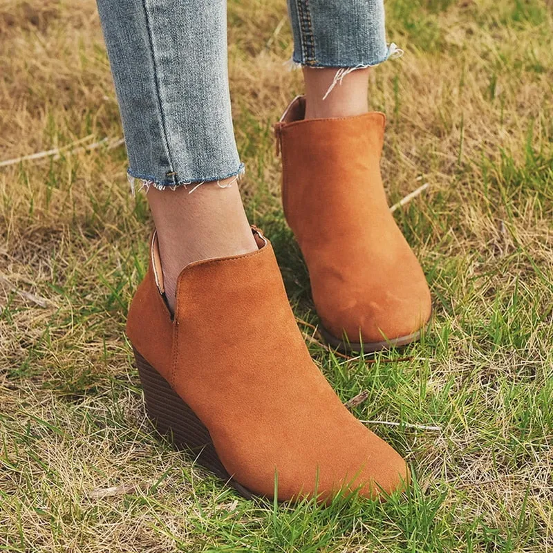 Pointed Toe Booties Winter Women Ankle Boots