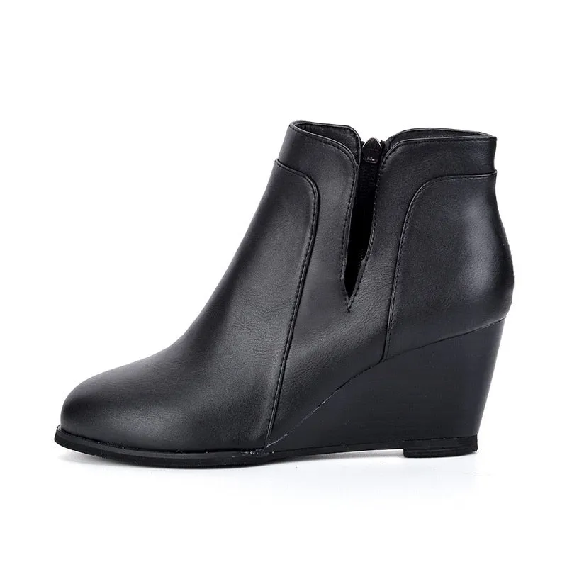 Pointed Toe Booties Winter Women Ankle Boots