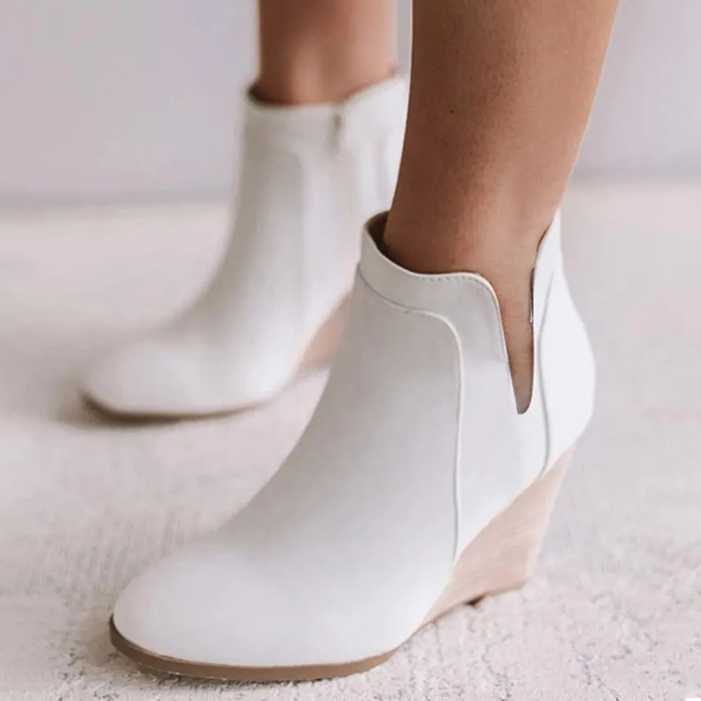 Pointed Toe Booties Winter Women Ankle Boots