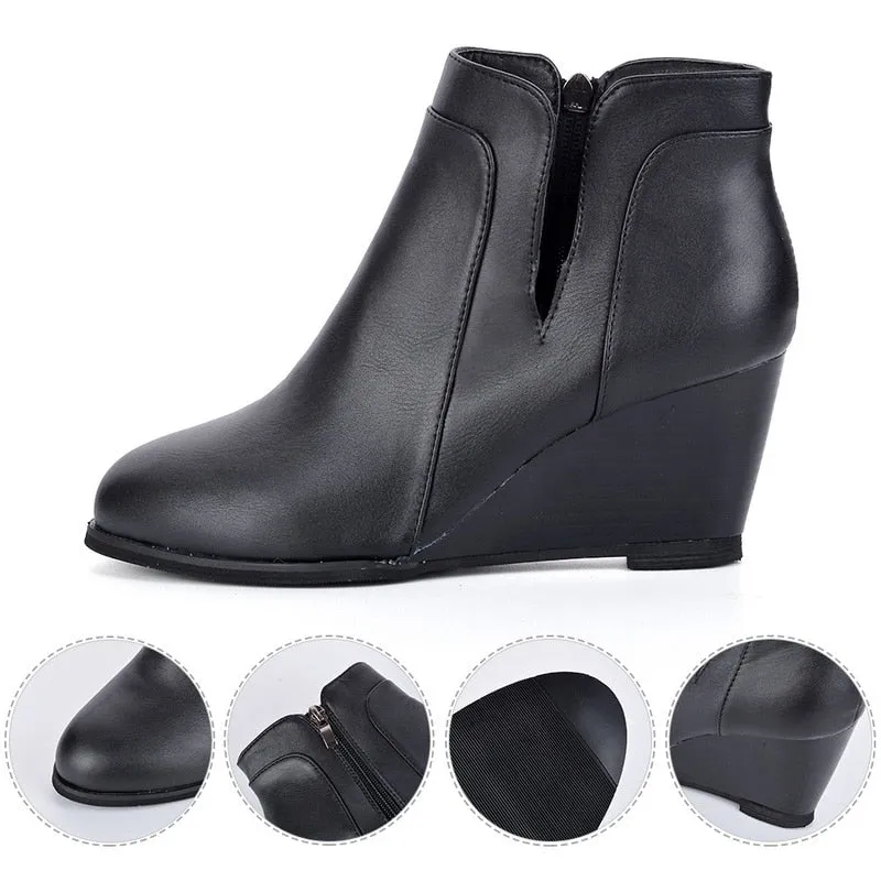 Pointed Toe Booties Winter Women Ankle Boots