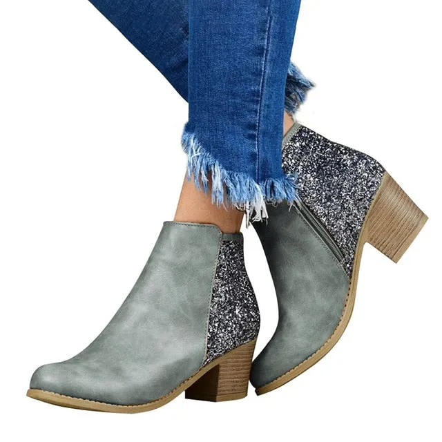 Pointed Toe Booties Winter Women Ankle Boots