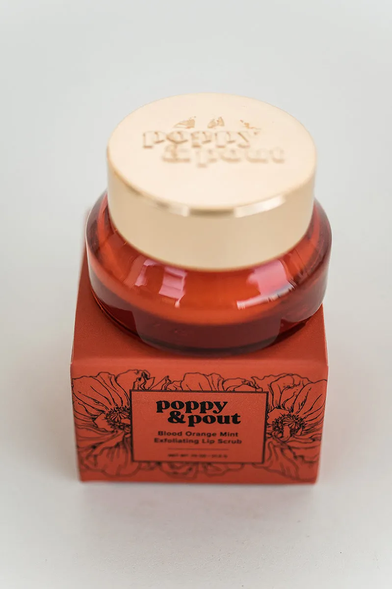 Poppy & Pout - Blood Orange Mint Lip Scrub