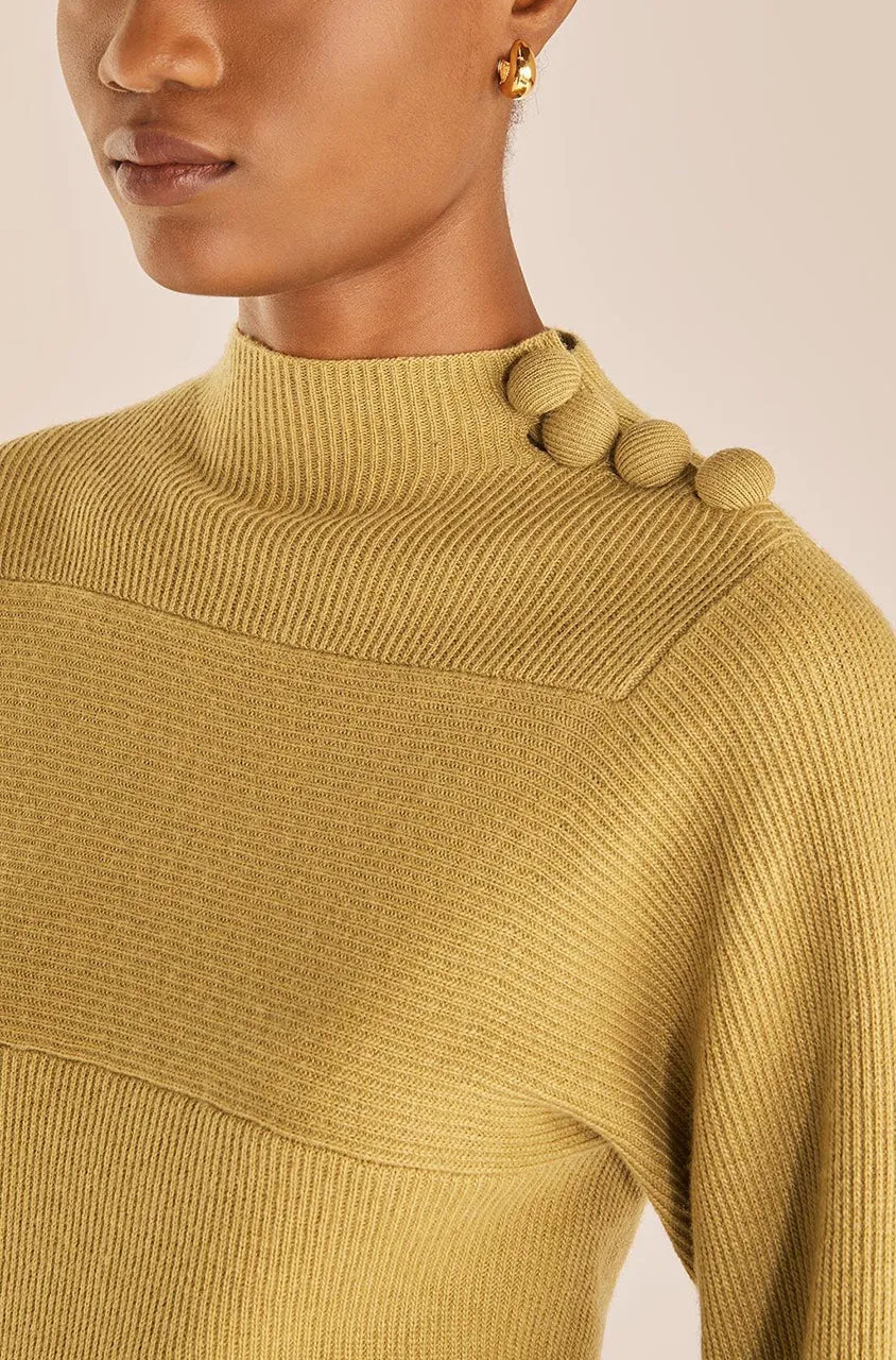 Rib Mock Neck